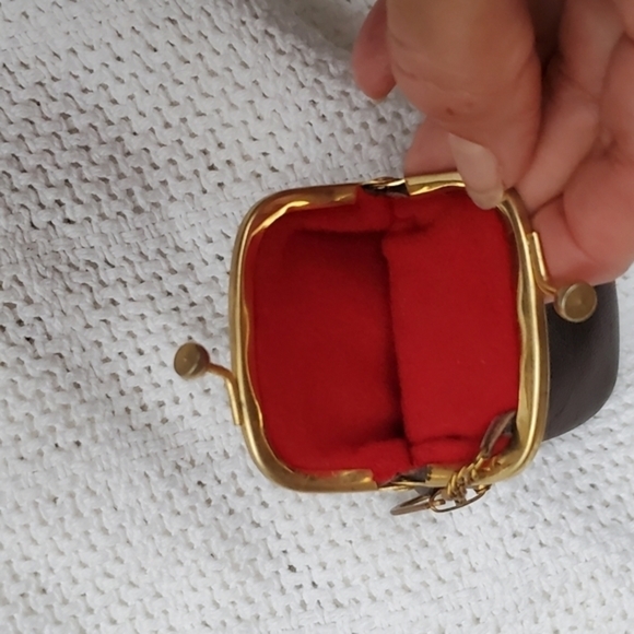 Vintage Kisslock leather‎ mini keyholder - Picture 3 of 6